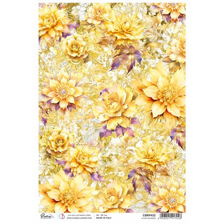 Papel de Arroz A4 Piuma Glow Blossom