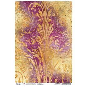 Papel de Arroz A4 Piuma Shimmering Gold