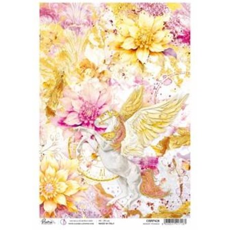 Papel de Arroz A4 Piuma Radiant Pegasus