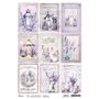 Papel de Arroz A4 Lavander Cards