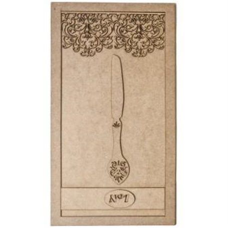 Cuadro Madera DM Cuchillo 45x25cm
