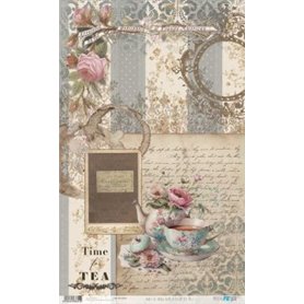 Papel De Arroz "Home & Deco Tea Collection III" 33x54cm