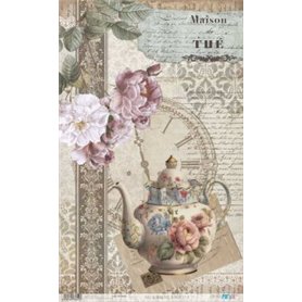 Papel De Arroz "Home & Deco Tea Collection IV" 33x54cm