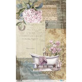 Papel De Arroz "Home & Deco Bath Collection I" 33x54cm