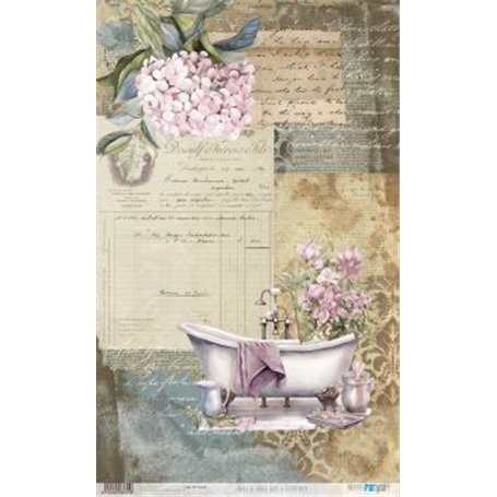 Papel De Arroz "Home & Deco Bath Collection I" 33x54cm