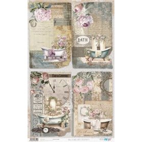 Papel De Arroz "Home & Deco Bath Collection V" 33x54cm