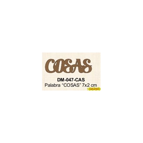 PALABRA COSAS 7x2CM