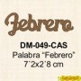 PALABRA FEBRERO 7´2x2´5CM