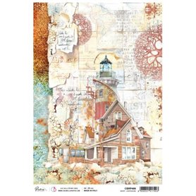 Papel de Arroz A4 Rusty Lighthouse