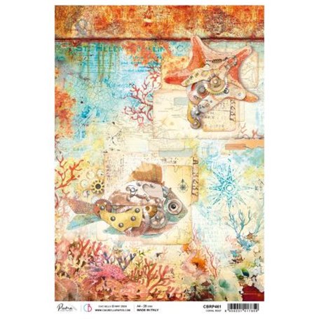 Papel de Arroz A4 Coral Reef