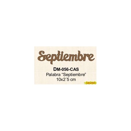 PALABRA SEPTIEMBRE 10x2´5CM