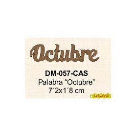 PALABRA OCTUBRE 7´2x1´8CM