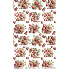 Papel De Arroz "Strawberry VII"33x54cm