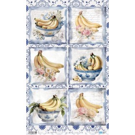 Papel De Arroz "Bananas III" 33x54cm