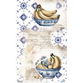 Papel De Arroz "Bananas IV" 33x54cm