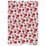 Papel de Arroz A4 Passionate Red Roses