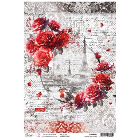 Papel de Arroz A4 Parisian Wonderland