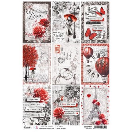 Papel de Arroz A4 Loveling Mini Cards