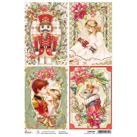 Papel de Arroz A4 Nutcracker cards