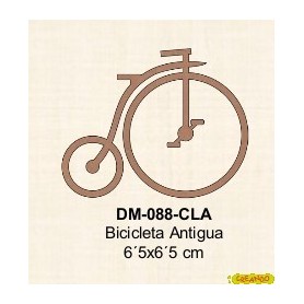 SILUETA BICICLETA ANTIGUA 6´5x5´2CM