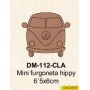 SILUETA MINI FURGONETA HIPPY 6´5x6´5CM