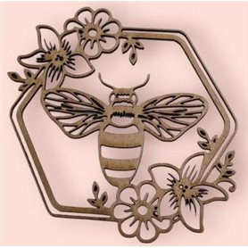 Corona Panel de Abejas DM 25x21cm