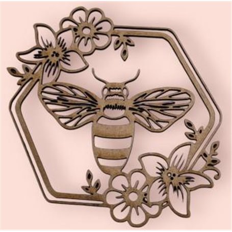 Corona Panel de Abejas DM 25x21cm