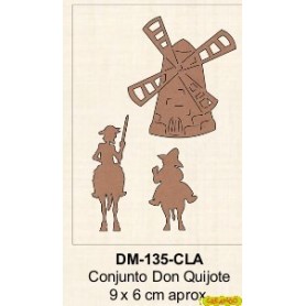 SILUETA CONJUNTO DON QUIJOTE 9-6CM aprox