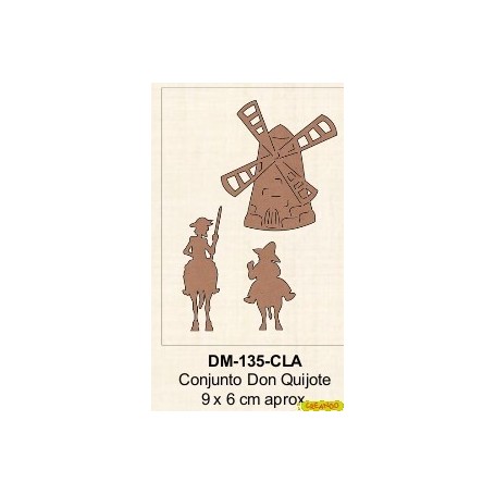 SILUETA CONJUNTO DON QUIJOTE 9-6CM aprox