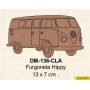 SILUETA FURGONETA HIPPY 13x7CM