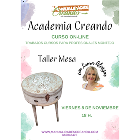 Taller ON-LINE MESA con Laura Alcázar