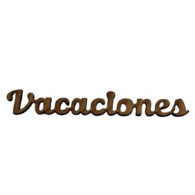 Palabra Vacaciones 10x1,5mm.