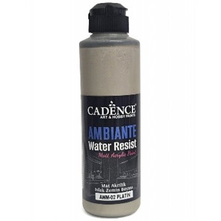Pintura Ambiente Water Resist Metal Platinum 250ml + Catalizador