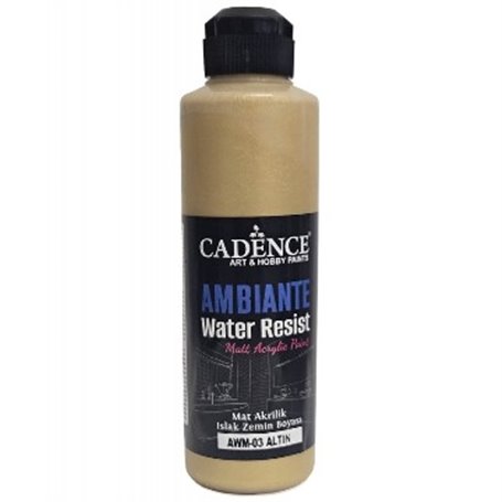 Pintura Ambiente Water Resist Metal Gold 250ml + Catalizador