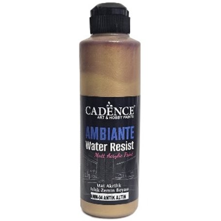 Pintura Ambiente Water Resist Metal Ant Gold 250ml + Catalizador