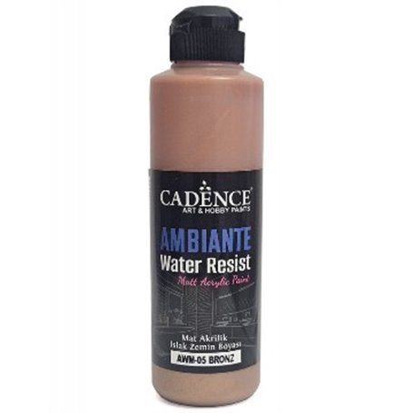 Pintura Ambiente Water Resist Metal Bronze 250ml + Catalizador