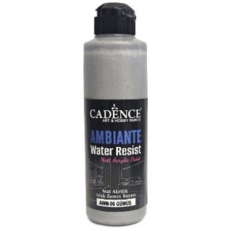 Pintura Ambiente Water Resist Metal Silver 250ml + Catalizador
