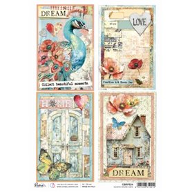 Papel de Arroz A4 Tarjetas Majestic Dreams