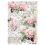 Papel de Arroz A4 Tierra de hortensias