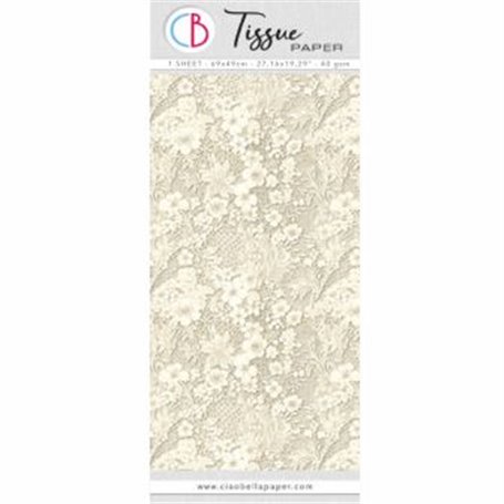 Tissue Paper Antique Linen Lace 69x49cm