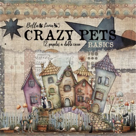 CRAZY PETS BASICOS COLLECTION 12X12" BELLALUNA 