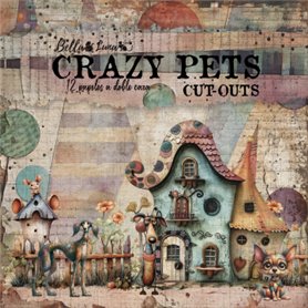 CRAZY PETS CUT-OUTS COLLECTION 8"X8" BELLALUNA