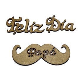 Frase Feliz día papá bigote