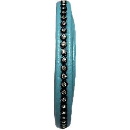 Cordon Simil Con Strass Azul 10mm (precio cm.)