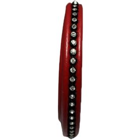 Cordon Simil Con Strass Rojo10mm (precio cm.)