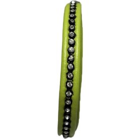 Cordon Simil Con Strass Verde 10mm (precio cm.)