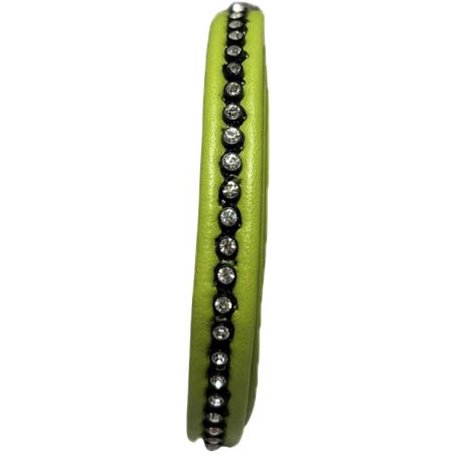 Cordon Simil Con Strass Verde 10mm (precio cm.)