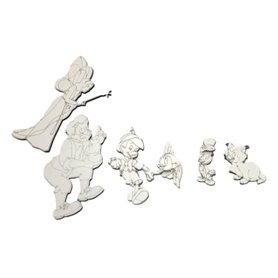 Figuras de Cuento Dm Chapado Blanco 3mm.