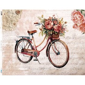 Papel De Arroz Vintage bike II 54x70cm