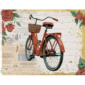 Papel De Arroz Vintage bike IV 54x70cm